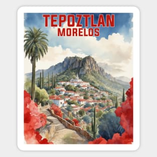 Tepoztlan Morelos Mexico Vintage Tourism Travel Magnet